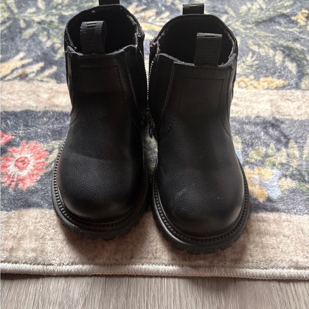 SHEIN Black baby girl Boots with Zipper